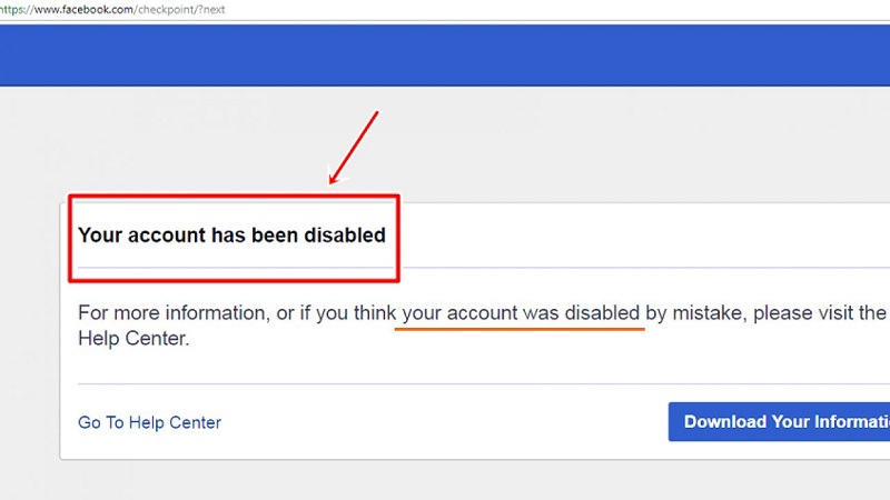 Account Has Been Disabled